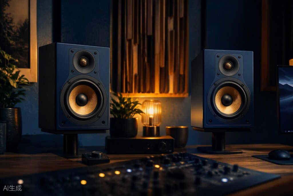 Studio monitors for composers illustration