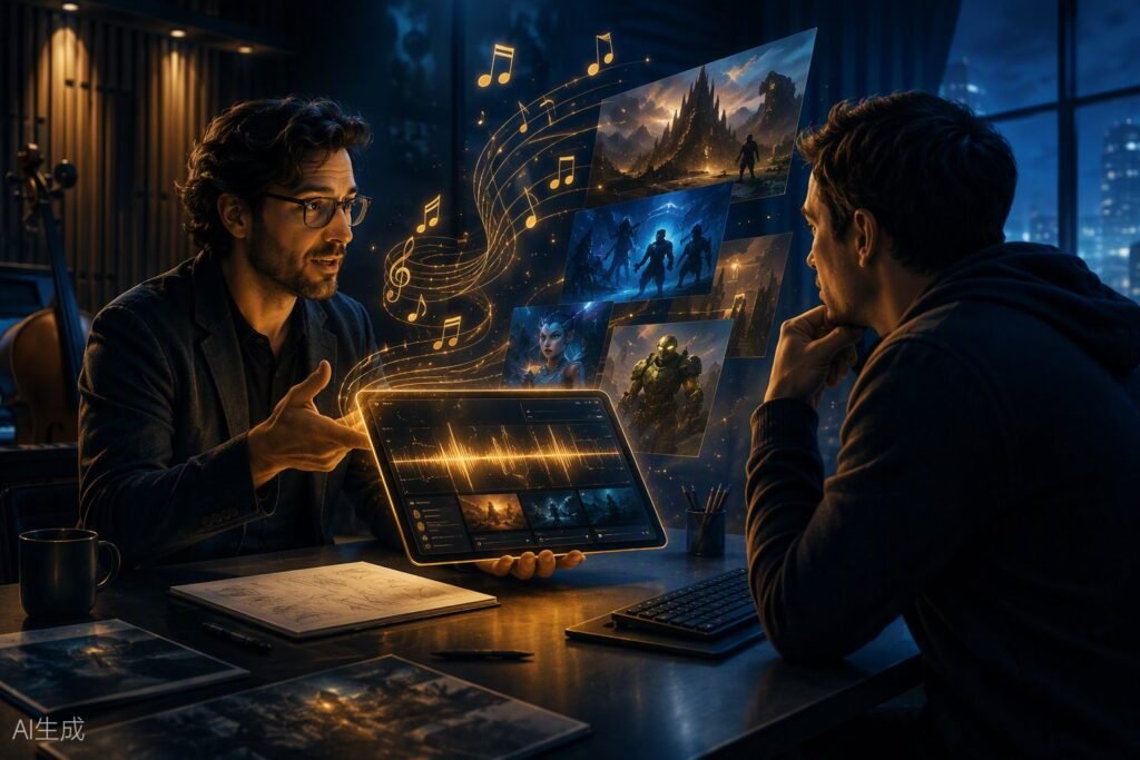 Game music portfolio illustration